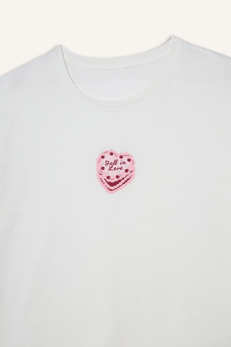 DeFacto Pink Woman Regular Fit Printed Top Bottom 2 Piece Pajama Set Casual - Image 4